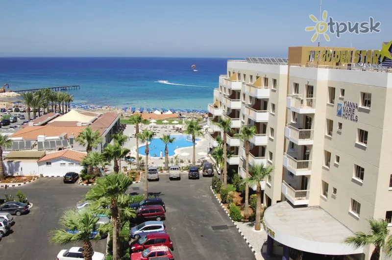 Фото отеля Golden Star Beach Hotel 3* Protaras Kipras išorė ir baseinai