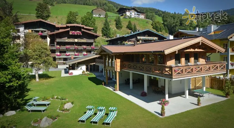 Фото отеля Die Sonne Family & Spa 4* Заальбах Австрия экстерьер и бассейны
