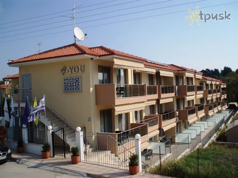 Фото отеля 4-You Hotel Apartments 3* Halkidiki — Sitonija Grieķija ārpuse un baseini