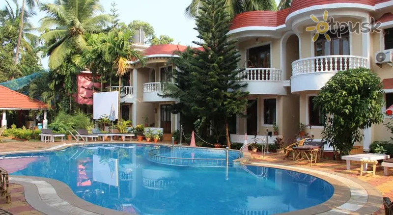 Фото отеля Naga Cottages 2* Šiaurės Goa Indija išorė ir baseinai