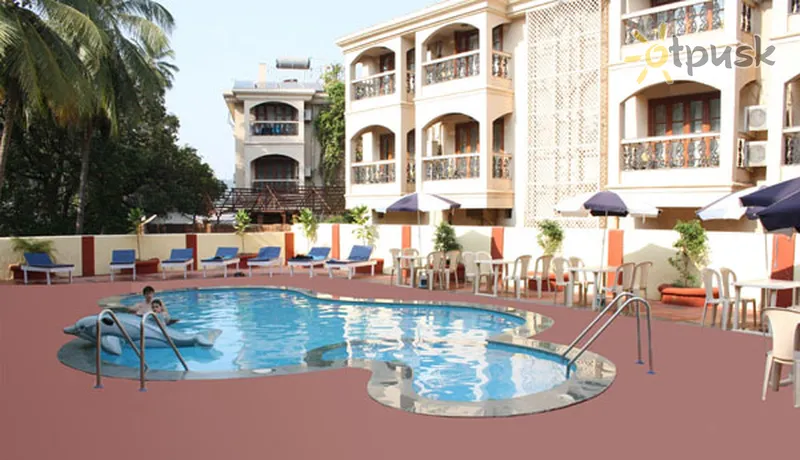 Фото отеля Krish Holiday Inn 3* Северный Гоа Индия экстерьер и бассейны