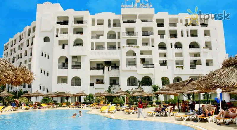 Фото отеля Yasmine Beach Hotel 4* Hamametas Tunisas išorė ir baseinai