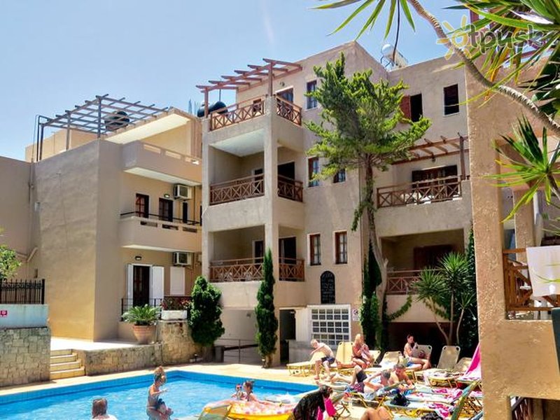 Фото отеля 7 Days Apartments 3* о. Крит – Ираклион Греция экстерьер и бассейны