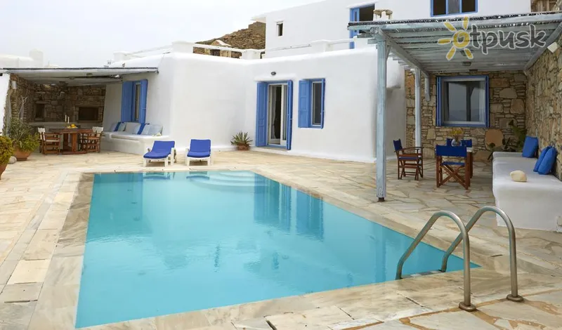Фото отеля Thermes Mykonos Luxury Villas 4* par. Mykonos Grieķija ārpuse un baseini
