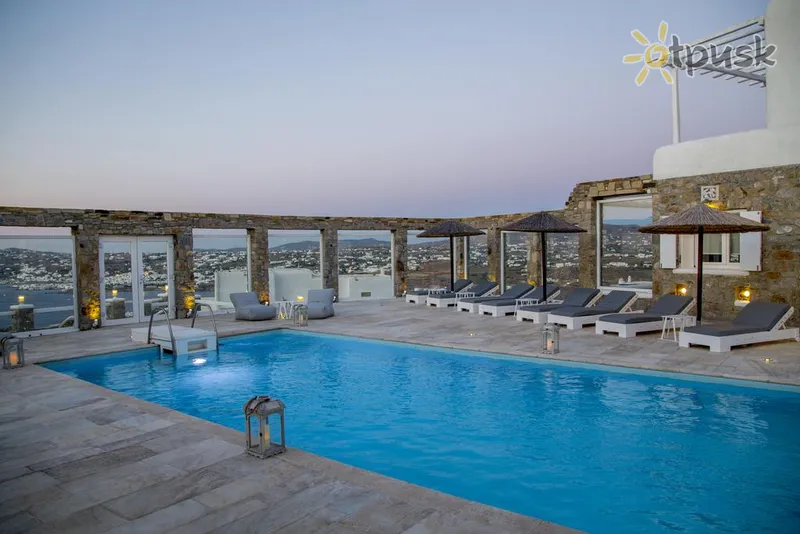 Фото отеля Senses Villa Ornos 4* par. Mykonos Grieķija ārpuse un baseini