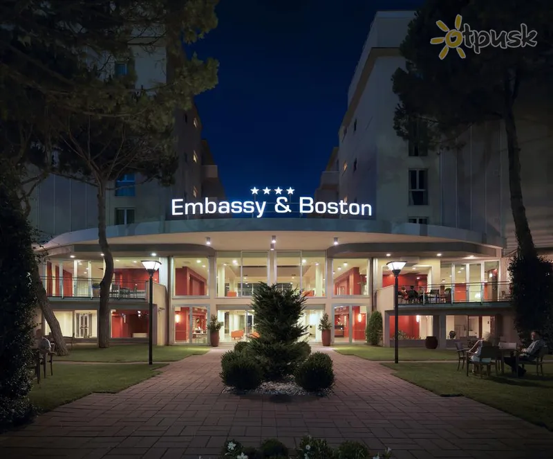 Фото отеля Embassy & Boston Hotel 4* Rimini Itālija ārpuse un baseini
