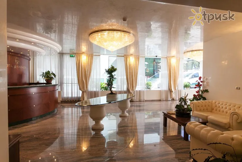 Фото отеля Ambassador Hotel 4* Rimini Itālija vestibils un interjers