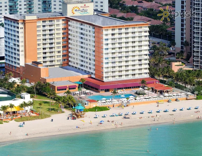 Фото отеля Ramada Plaza Marco Polo Beach Resort 3* Майами США экстерьер и бассейны