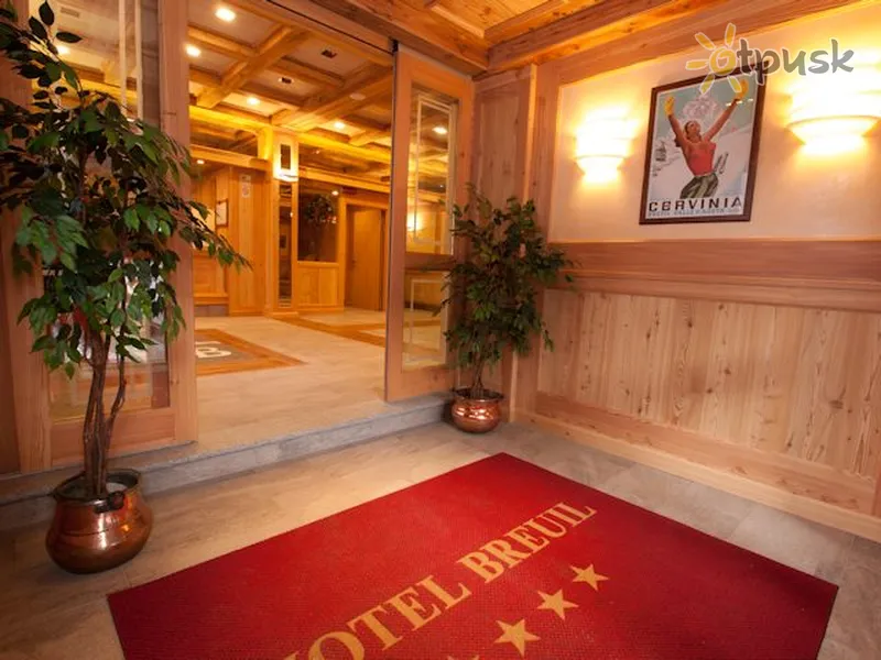 Фото отеля Breuil 3* Червінія Італія лобі та інтер'єр