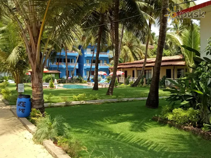 Фото отеля Shaan Coco Palms Beach Resort 3* Šiaurės Goa Indija išorė ir baseinai