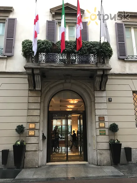Фото отеля Four Seasons Hotel Milano 5* Milanas Italija išorė ir baseinai