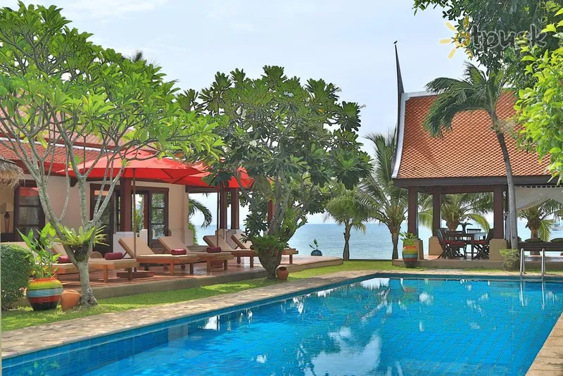 Фото отеля Miskawaan Luxury Beachfront Villas 5* о. Самуи Таиланд экстерьер и бассейны