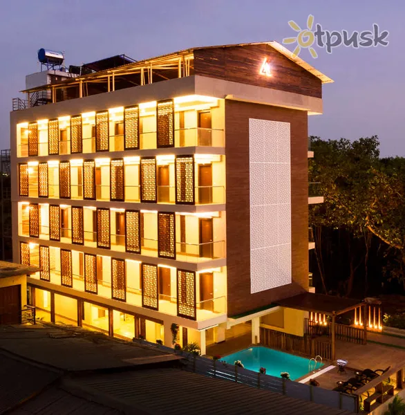 Фото отеля Amani Vagator Hotel 3* Šiaurės Goa Indija išorė ir baseinai