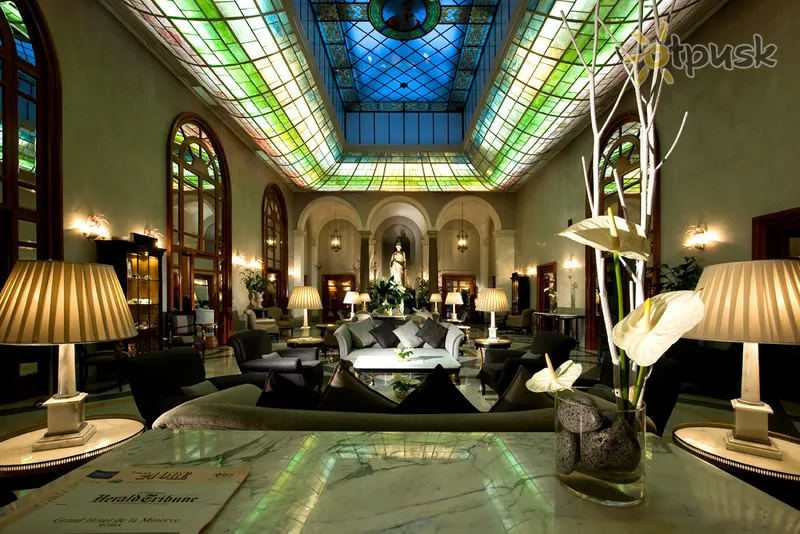 Фото отеля Grand Hotel De La Minerve 5* Roma Italija fojė ir interjeras