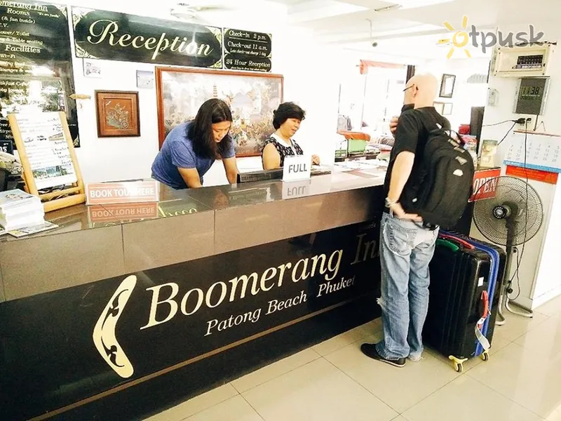 Фото отеля Boomerang Inn 3* о. Пхукет Таиланд лобби и интерьер