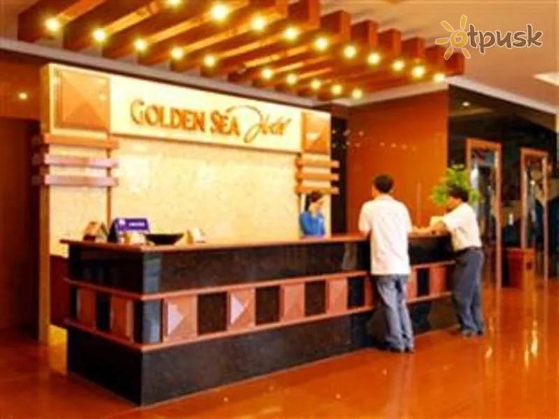 Фото отеля Golden Sea Hotel 3* Дананг В'єтнам лобі та інтер'єр