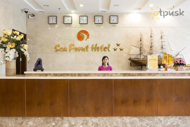 Фото отеля Sea Front Hotel 3* Дананг Вьетнам лобби и интерьер