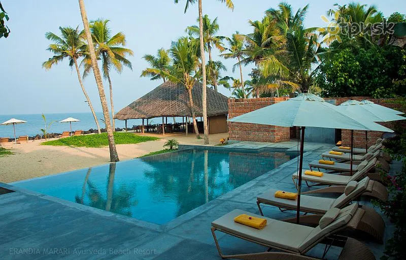 Фото отеля Erandia Marari Ayurveda Beach Resort 4* Kerala Indija išorė ir baseinai