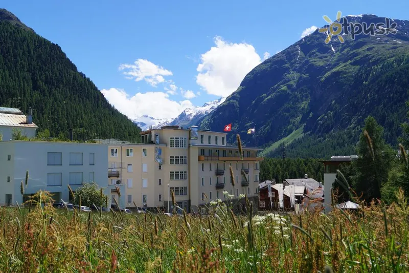 Фото отеля Schweizerhof Pontresina 3* Sankt Moricas Šveicarija išorė ir baseinai
