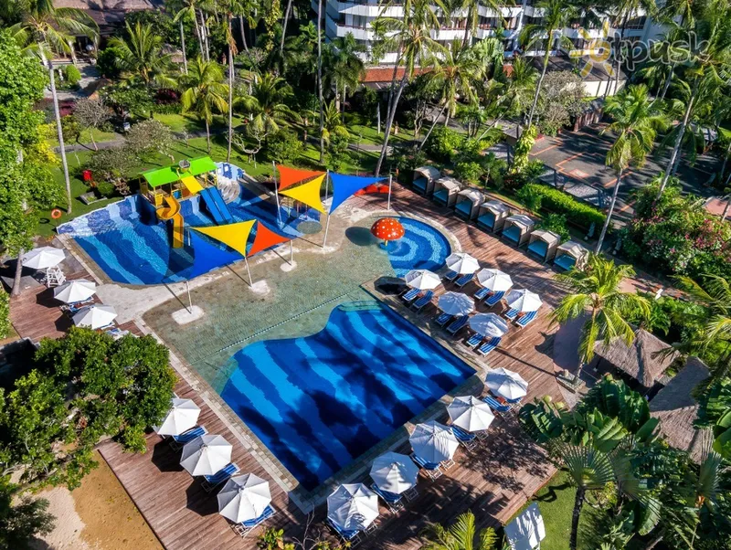 Фото отеля Prama Sanur Beach Bali Hotel 5* Sanur (Balis) Indonezija išorė ir baseinai