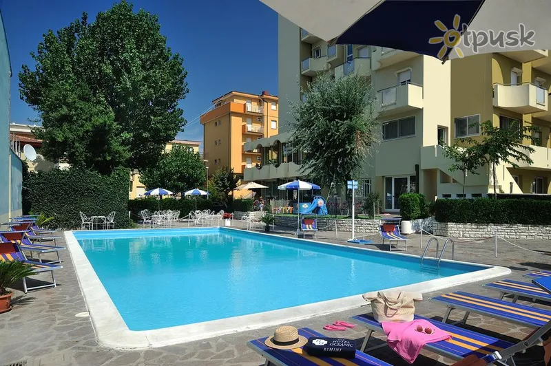 Фото отеля Oceanic Hotel 3* Rimini Itālija ārpuse un baseini