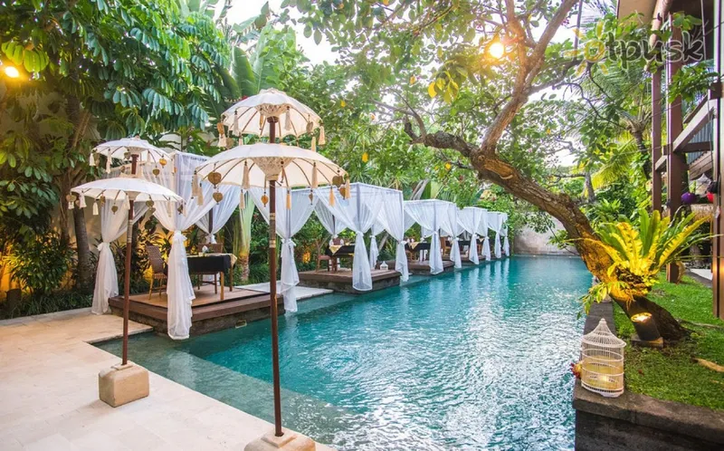 Фото отеля The Elysian Boutique Villa Hotel 4* Kuta (Balis) Indonezija išorė ir baseinai