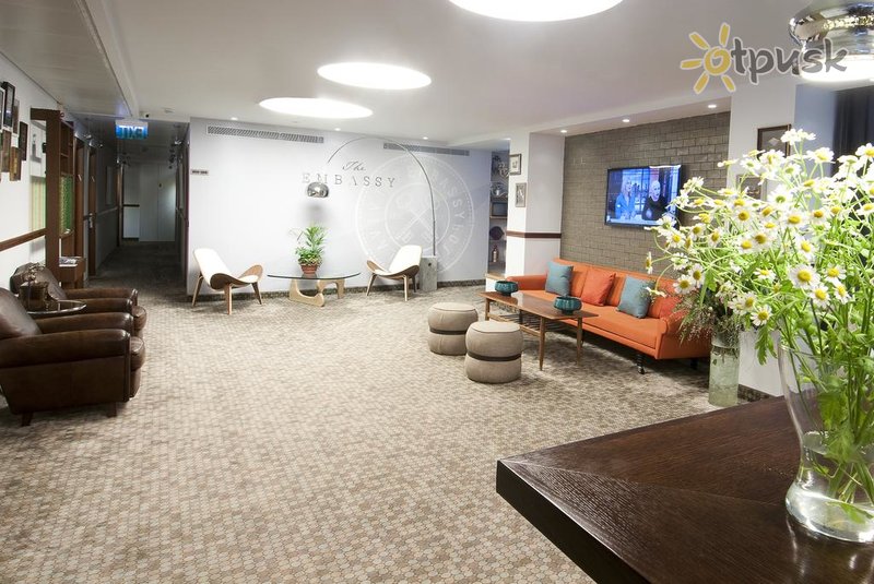 Фото отеля Embassy Hotel 3* Тель-Авив Израиль лобби и интерьер
