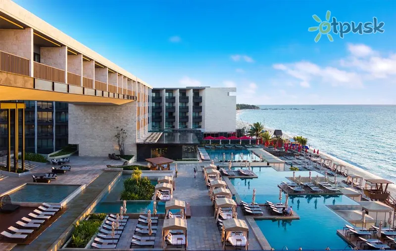 Фото отеля Grand Hyatt Playa del Carmen Resort 5* Плая дель Кармен Мексика экстерьер и бассейны