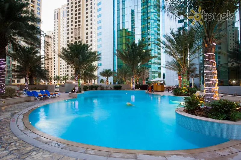Фото отеля Blue Beach Tower The Walk JBR 5* Дубай ОАЭ экстерьер и бассейны