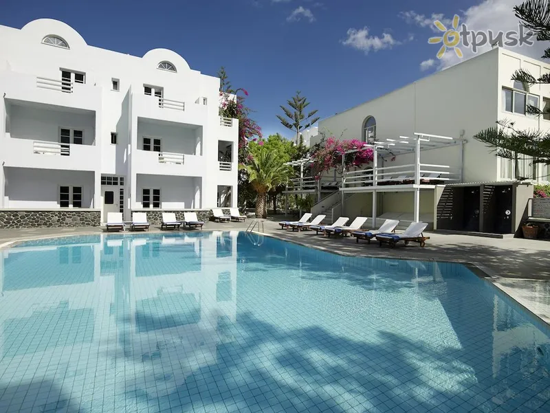 Фото отеля Afroditi Venus Beach Hotel & Spa 3* о. Санторини Греция экстерьер и бассейны