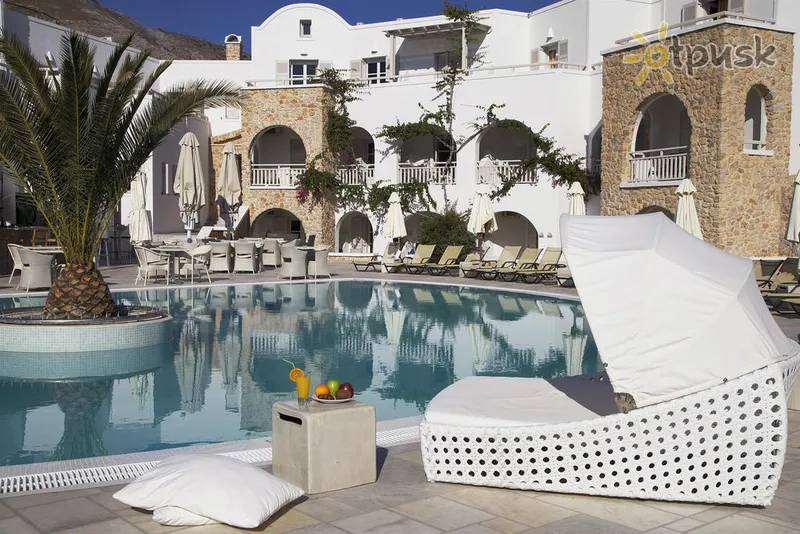 Фото отеля Aegean Plaza Hotel 4* о. Санторини Греция экстерьер и бассейны