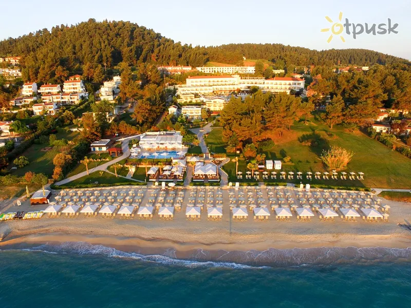 Фото отеля Aegean Melathron Thalasso Spa Hotel 5* Chalkidikė – Kasandra Graikija papludimys