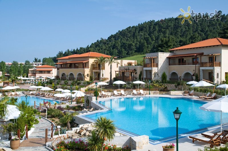 Фото отеля Aegean Melathron Thalasso Spa Hotel 5* Халкидики – Кассандра Греция экстерьер и бассейны