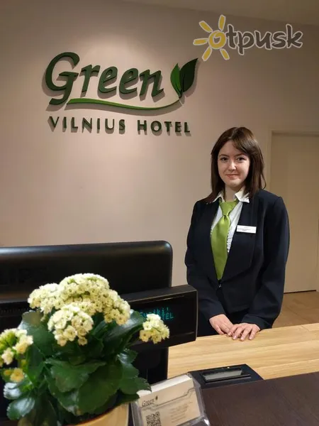 Фото отеля Green Vilnius 3* Вильнюс Литва лобби и интерьер