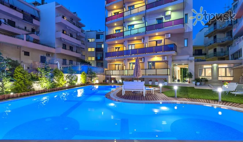Фото отеля Leonidas Hotel & Apartments 3* о. Крит – Ретимно Греция экстерьер и бассейны