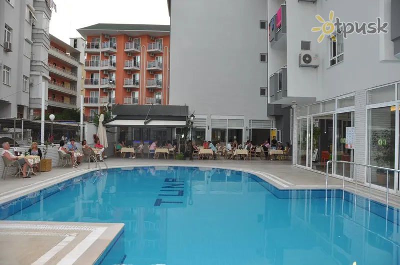 Фото отеля Kleopatra Tuna Apart Hotel 3* Alanija Turkija išorė ir baseinai