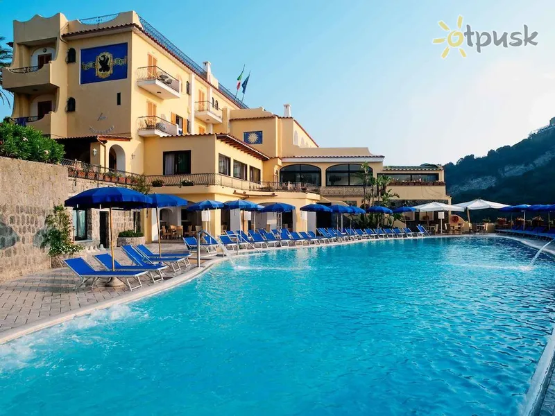 Фото отеля Albergo Terme San Lorenzo 4* о. Искья Италия экстерьер и бассейны