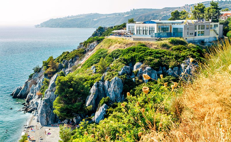 Фото отеля Xenios Loutra Beach 3* Халкидики – Кассандра Греция экстерьер и бассейны