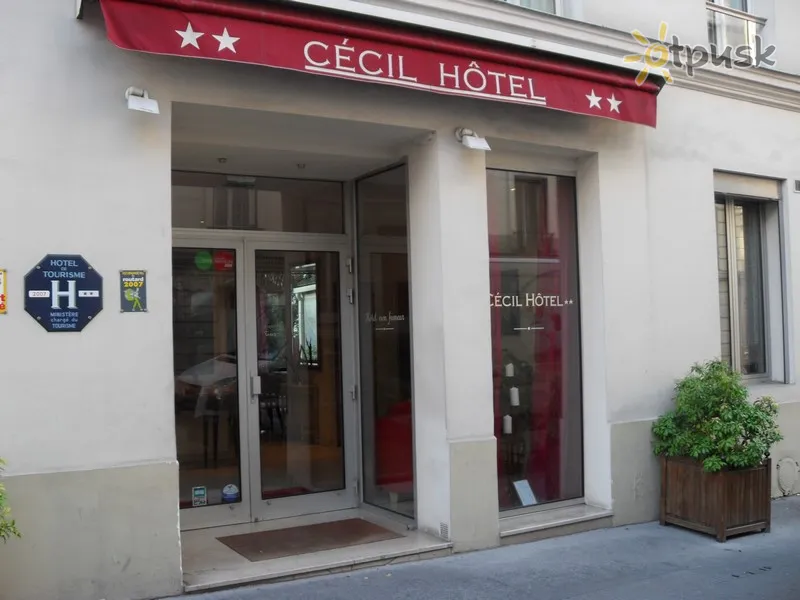 Фото отеля Cecil Hotel 2* Paryžius Prancūzija išorė ir baseinai