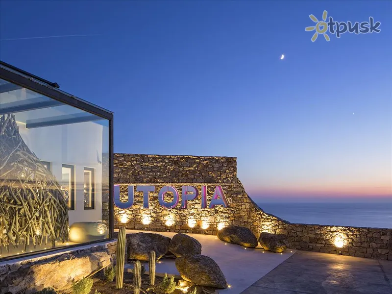 Фото отеля Myconian Utopia Relais & Chateaux 5* о. Миконос Греция экстерьер и бассейны