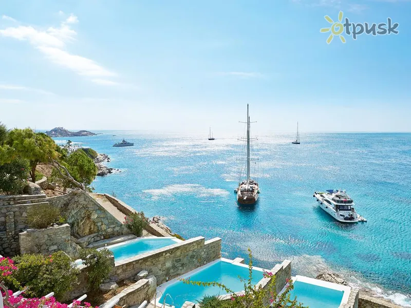 Фото отеля Mykonos Blu Grecotel Exclusive Resort 5* Mikėnai Graikija išorė ir baseinai