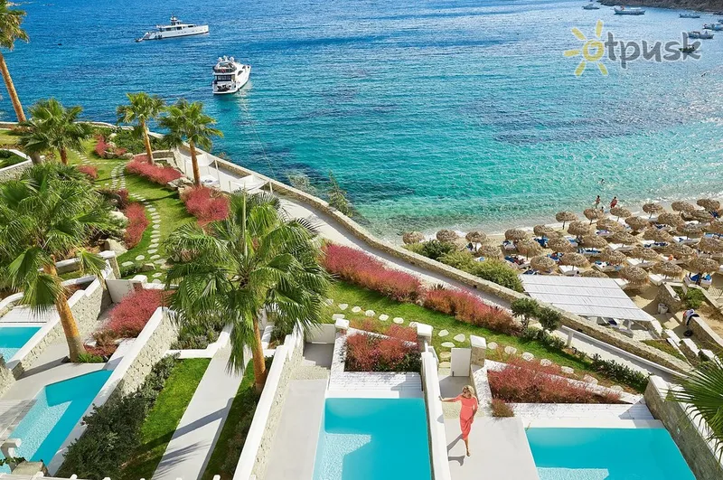 Фото отеля Mykonos Blu Grecotel Exclusive Resort 5* о. Миконос Греция экстерьер и бассейны