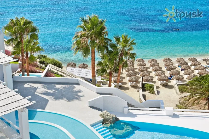 Фото отеля Mykonos Blu Grecotel Exclusive Resort 5* par. Mykonos Grieķija pludmale