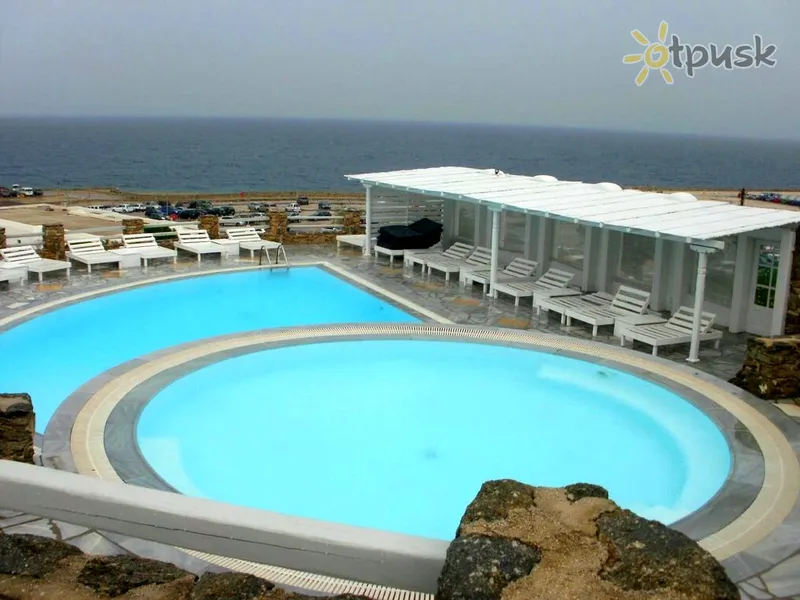 Фото отеля Porto Mykonos Hotel 4* о. Миконос Греция экстерьер и бассейны