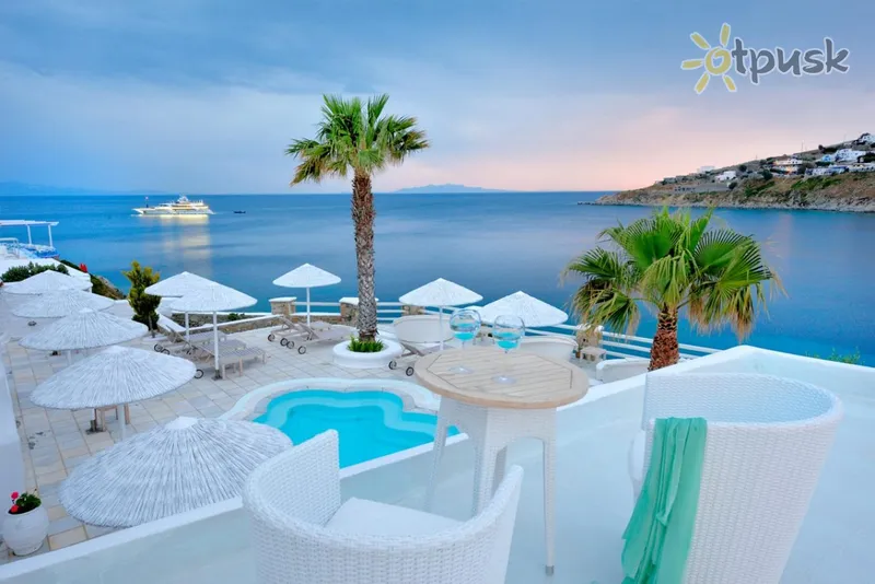 Фото отеля Nissaki Boutique Hotel 5* о. Миконос Греция экстерьер и бассейны