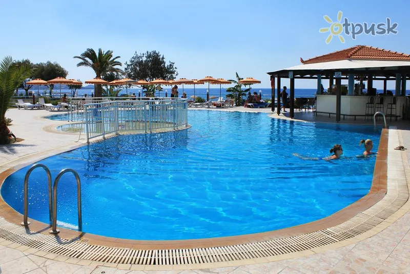 Фото отеля Kamari Beach Hotel 4* о. Родос Греция экстерьер и бассейны