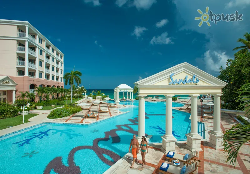 Фото отеля Sandals Royal Bahamian Spa Resort & Offshore Island 5* Нассау Багамы экстерьер и бассейны