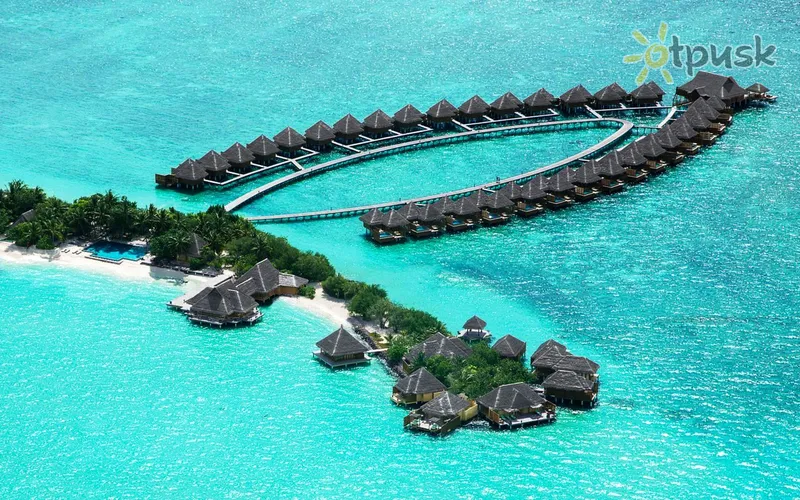 Фото отеля Taj Exotica Resort & Spa 5* Pietų Malės atolas Maldyvai išorė ir baseinai