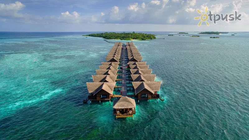 Фото отеля Adaaran Prestige Ocean Villas 5* Šiaurės Malės atolas Maldyvai išorė ir baseinai