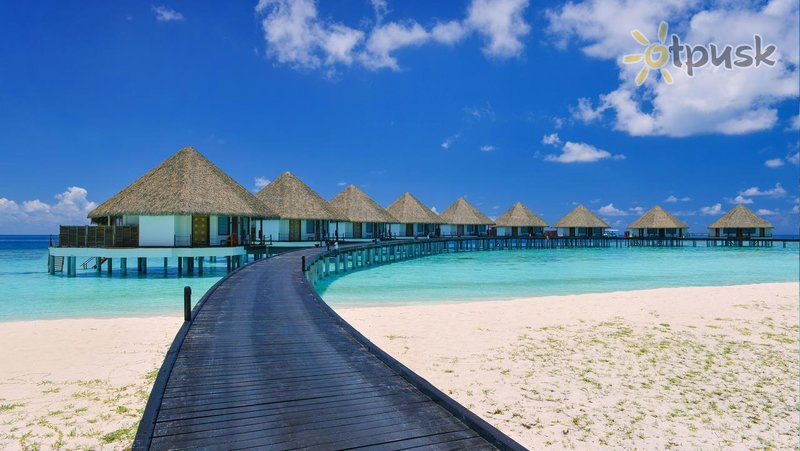 Фото отеля Adaaran Prestige Water Villas 5* Раа Атолл Мальдивы пляж